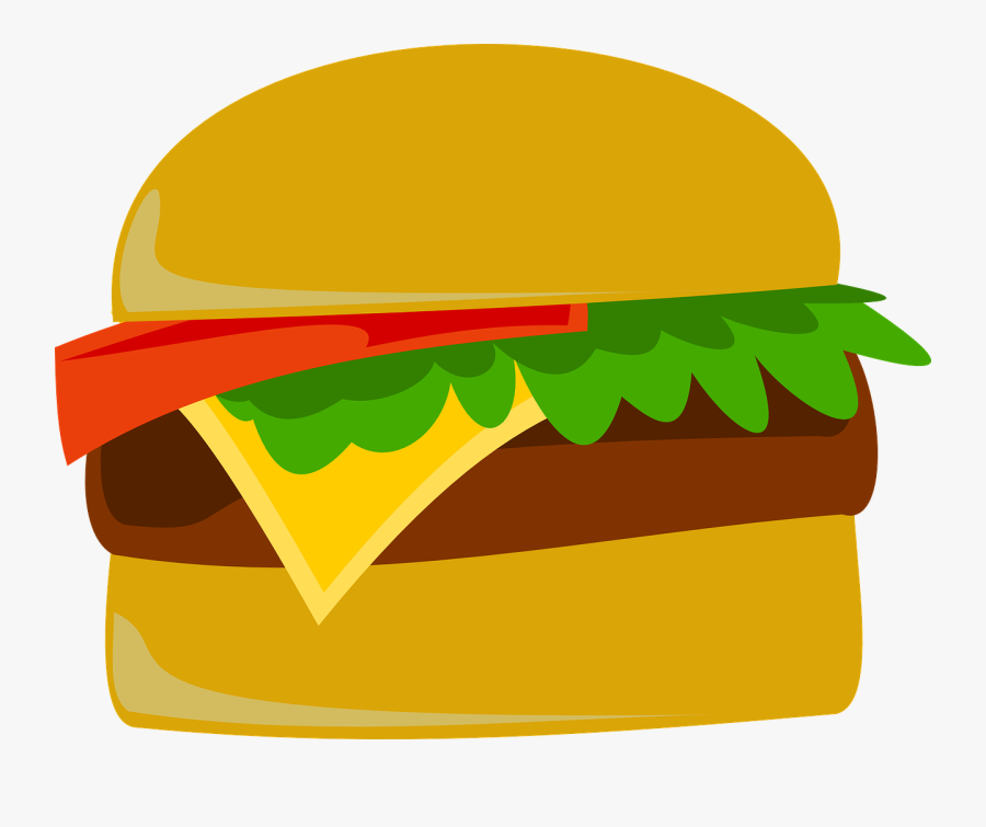 Burger Cheeseburger Cheese Free Photo - Transparent Background Hamburger Clip Art, Transparent Clipart