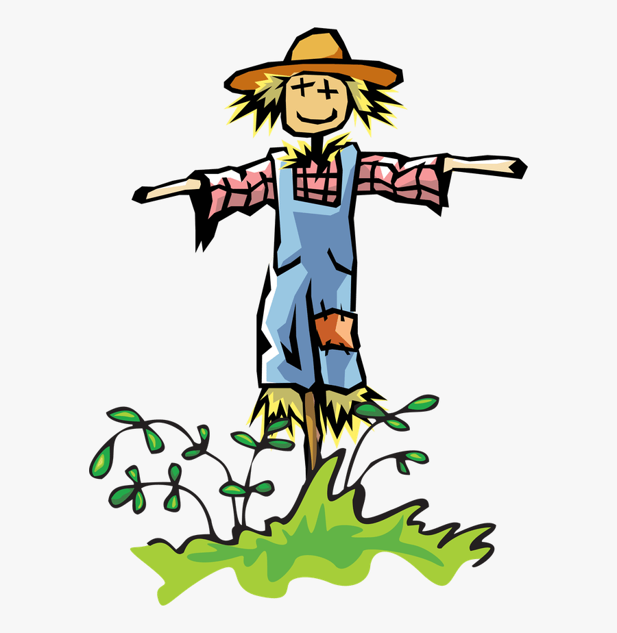 Man In Overalls Clipart - Scarecrow Clipart, Transparent Clipart