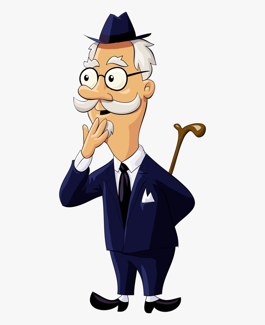Old Man In Suit Clipart, Transparent Clipart