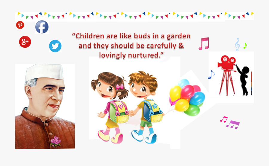 Transparent Celebration Clipart - Children's Day Pandit Jawaharlal Nehru, Transparent Clipart