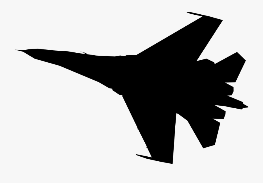Jet Fighter Png - Fighter Jet Silhouette, Transparent Clipart
