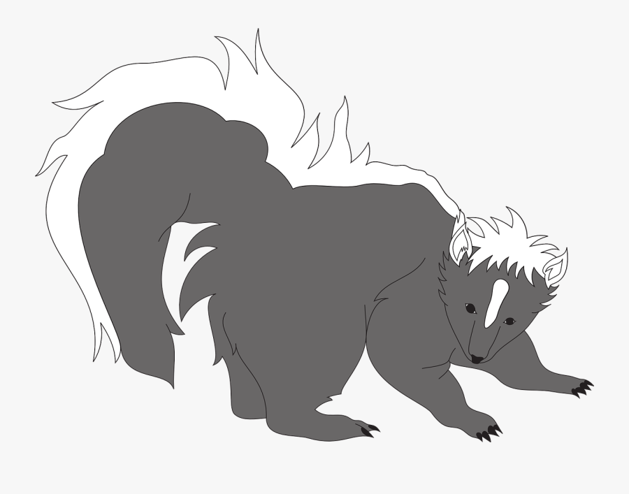 Skunk Gray Animal Free Photo - Clip Art, Transparent Clipart