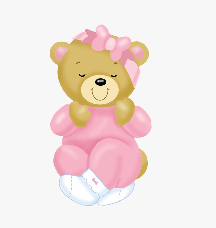 Baby Teddy Bear Pink - Cartoon, Transparent Clipart