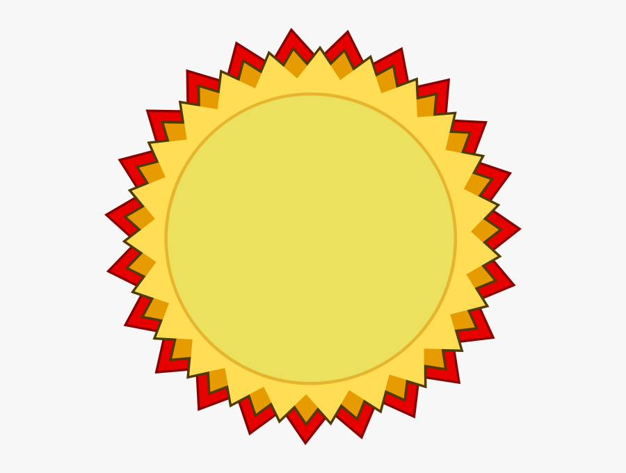 Blank Award Of Achievement Badge Vector Clip Art - Ribbon Templates For Awards, Transparent Clipart