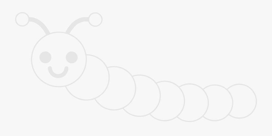 Caterpillar Clipart Black And White, Transparent Clipart