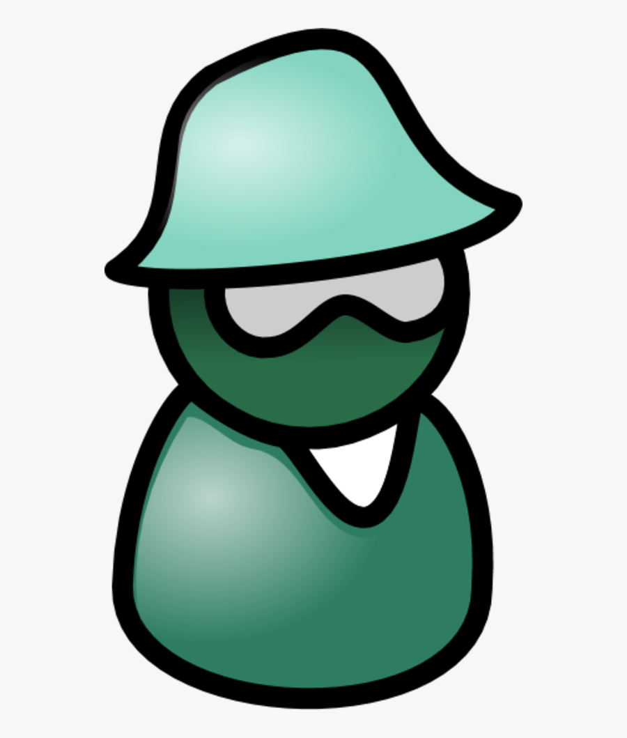 User Male Icon Wearing Hat And Sunglasses - Man, Transparent Clipart