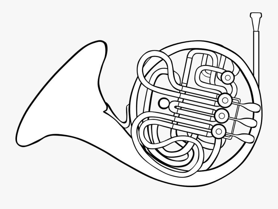 French Horn Clipart, Transparent Clipart