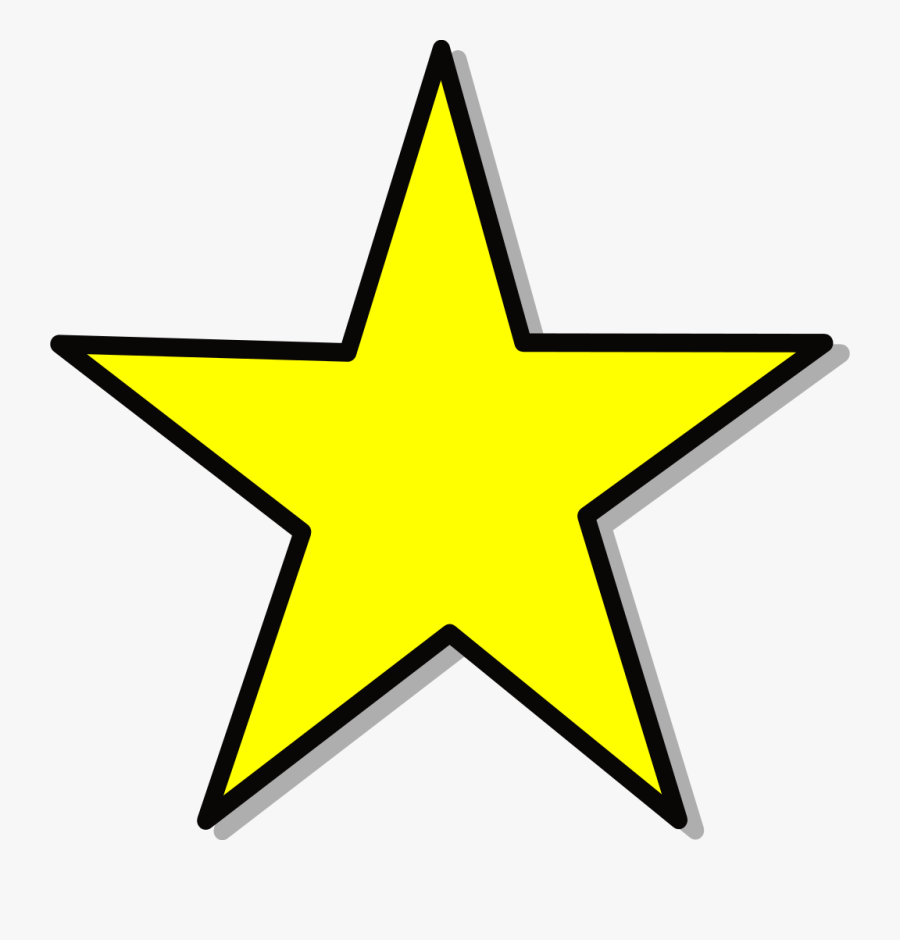 Simple Star Line Drawing, Transparent Clipart