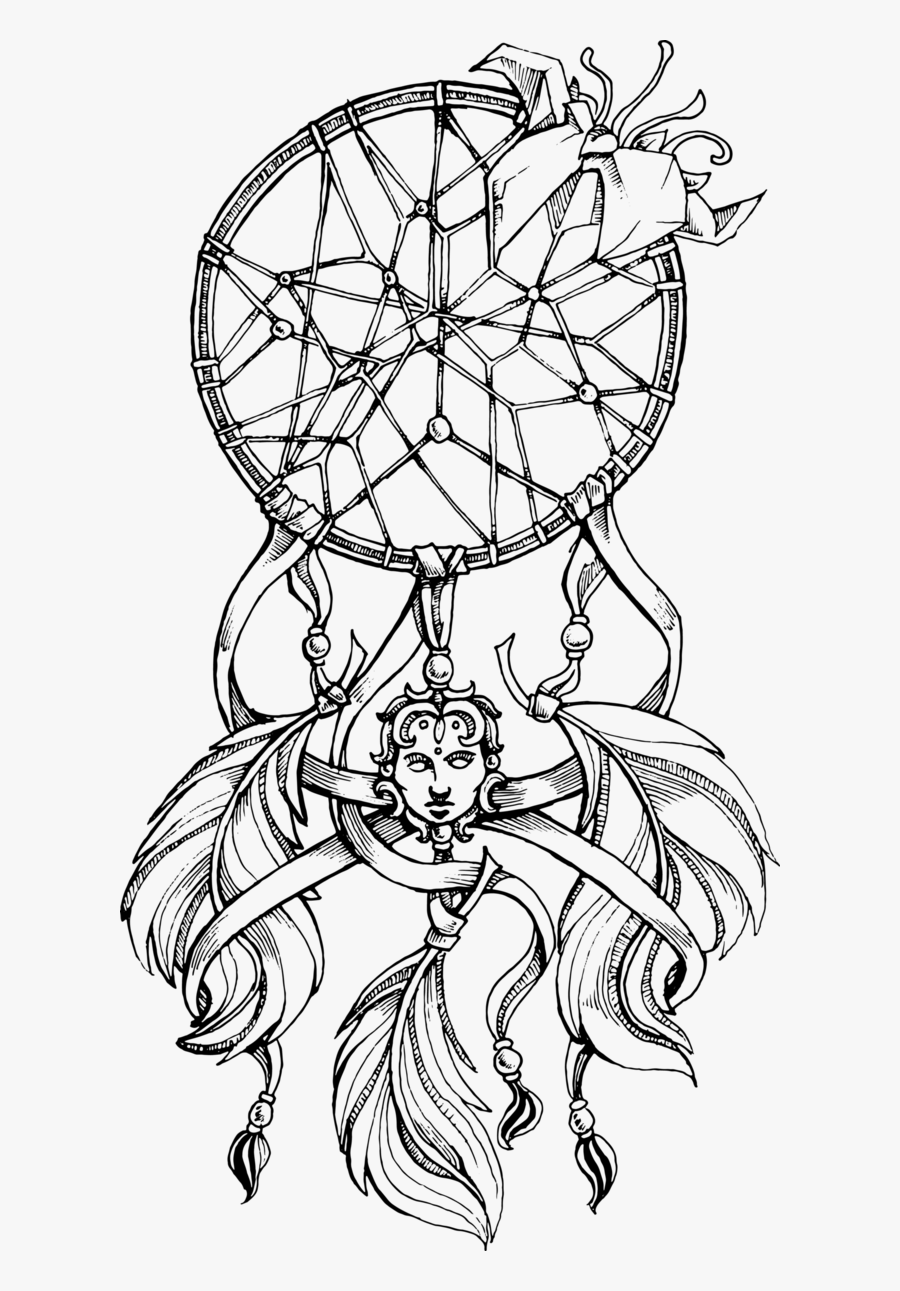 Dreamcatcher By Thecrimsomniac On - Dream Catcher Design Png, Transparent Clipart