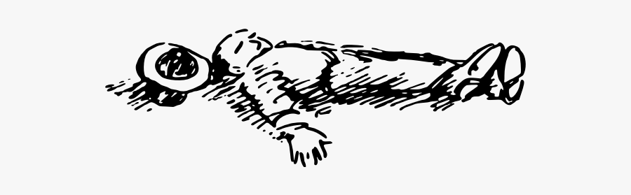 Man"s Corpse Vector Illustration - Human Dead Body Cartoon, Transparent Clipart