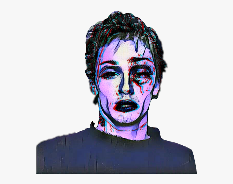 #hit #bad #zombie #dead #trippy #guy #boy #man #double - Trippy Image Of Boy, Transparent Clipart
