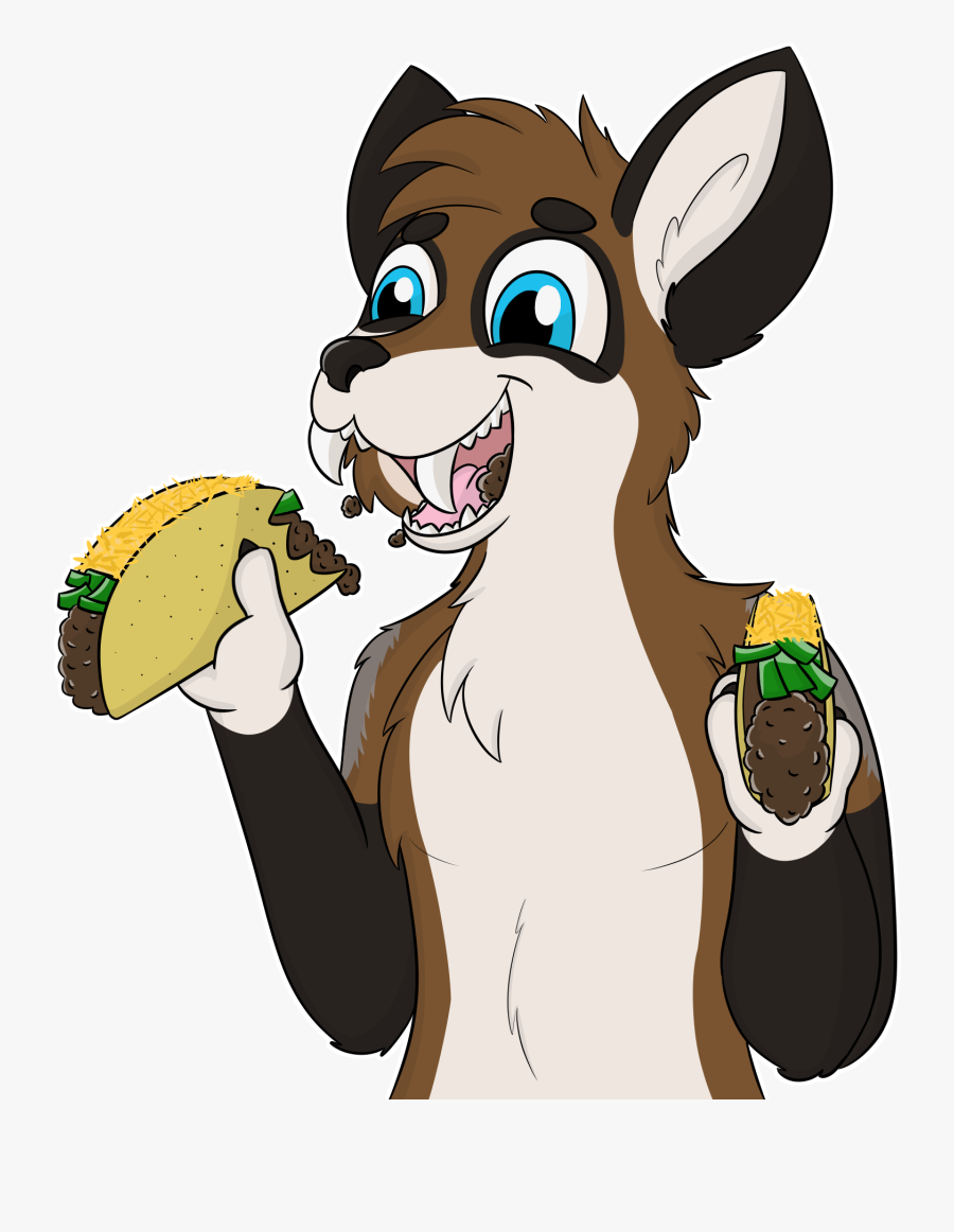 Double Handed Tacos - Cartoon, Transparent Clipart