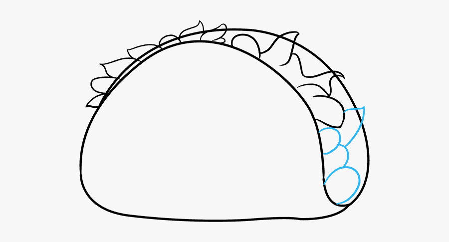 Taco Drawing Easy, Transparent Clipart