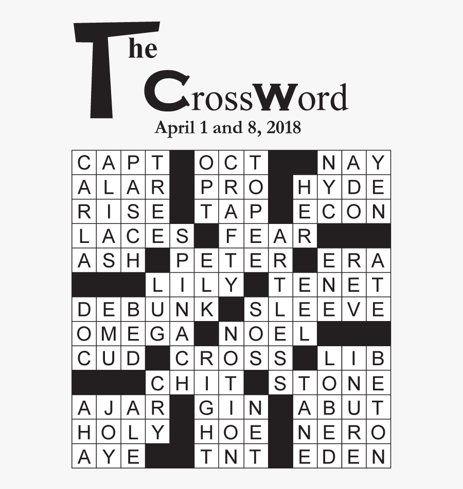 Clipart Crossword Puzzle, Transparent Clipart