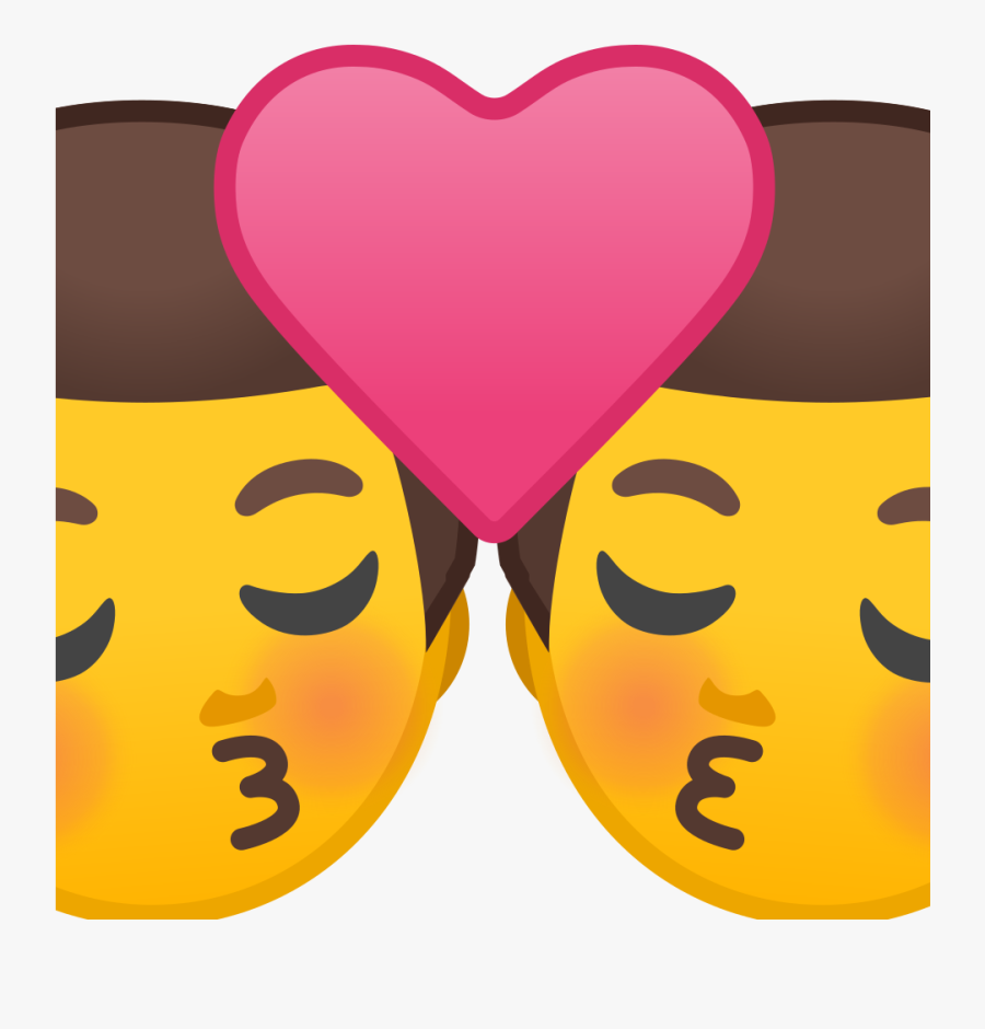 Man Noto Emoji People - Whatsapp Kissing Emoji Meaning, Transparent Clipart