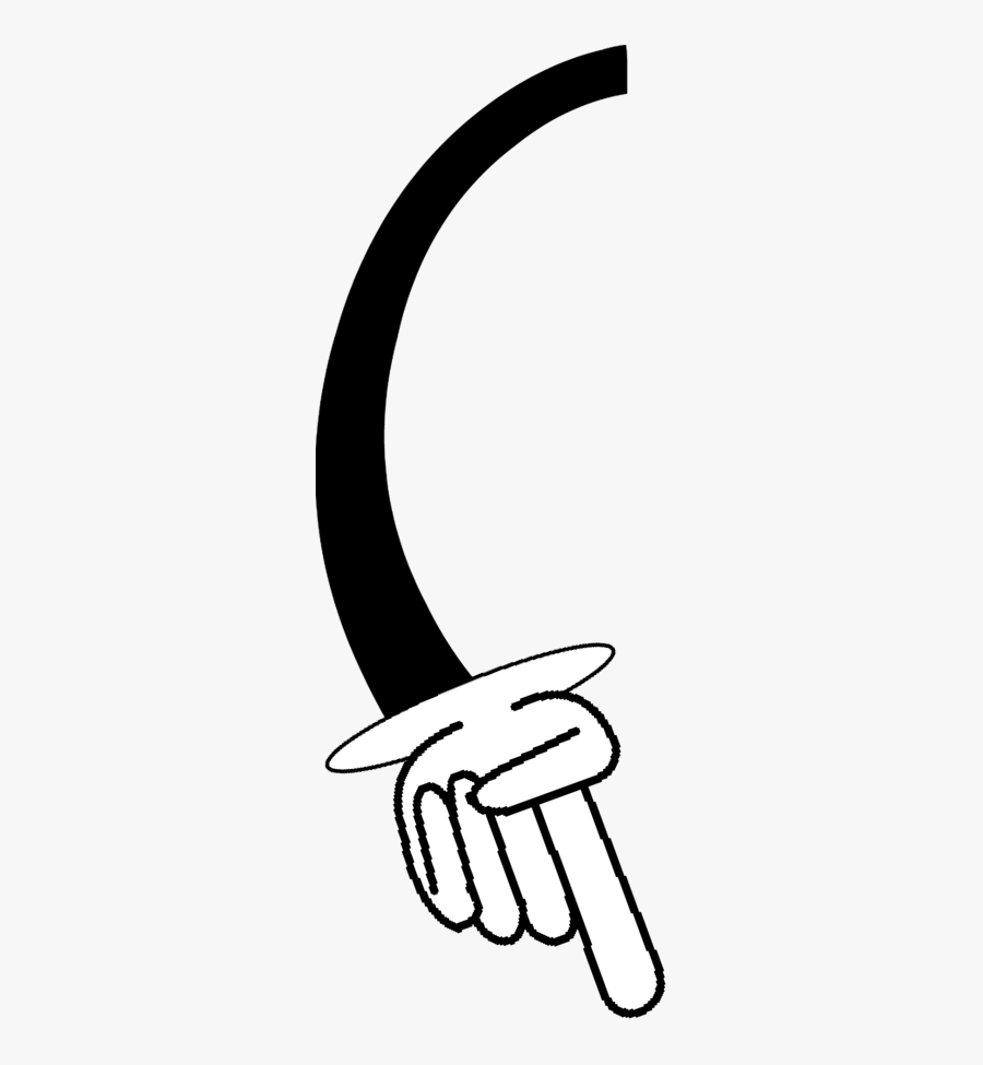 Pointing Clipart Magic Finger - Cartoon Arm No Background, Transparent Clipart
