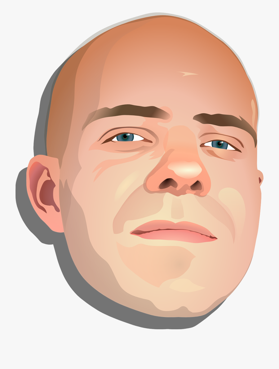 Bald Man Head Png, Transparent Clipart