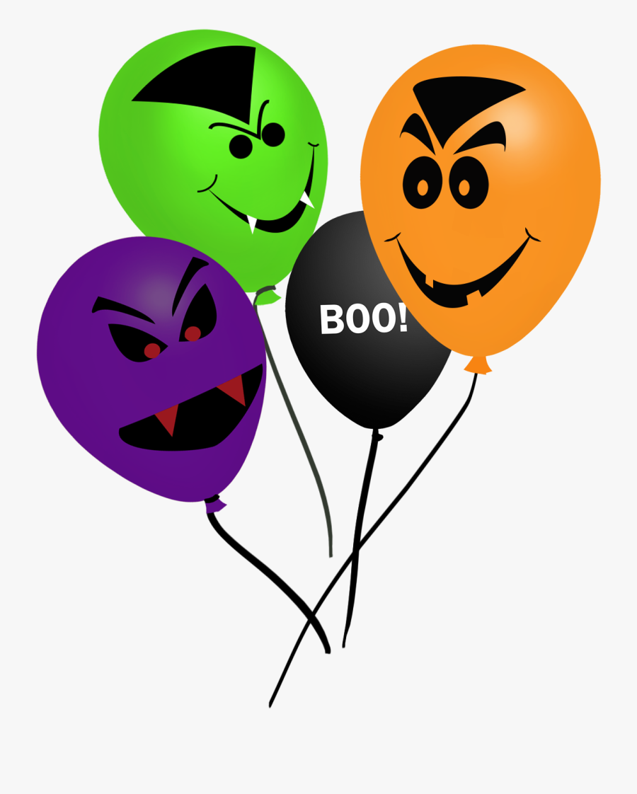 Halloween Ballons Clipart, Transparent Clipart