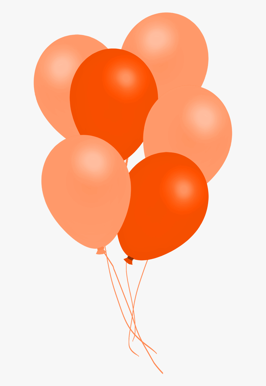 Orange Balloons Clipart - Red Balloon Png, Transparent Clipart