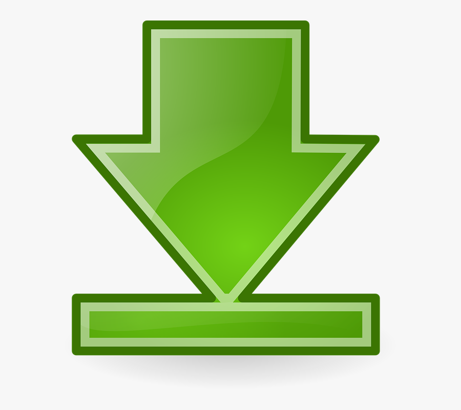 Green Arrow Down Png, Transparent Clipart