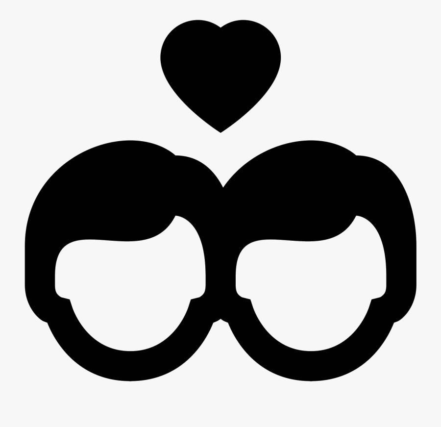 Gay Marriage Icon - Heart, Transparent Clipart