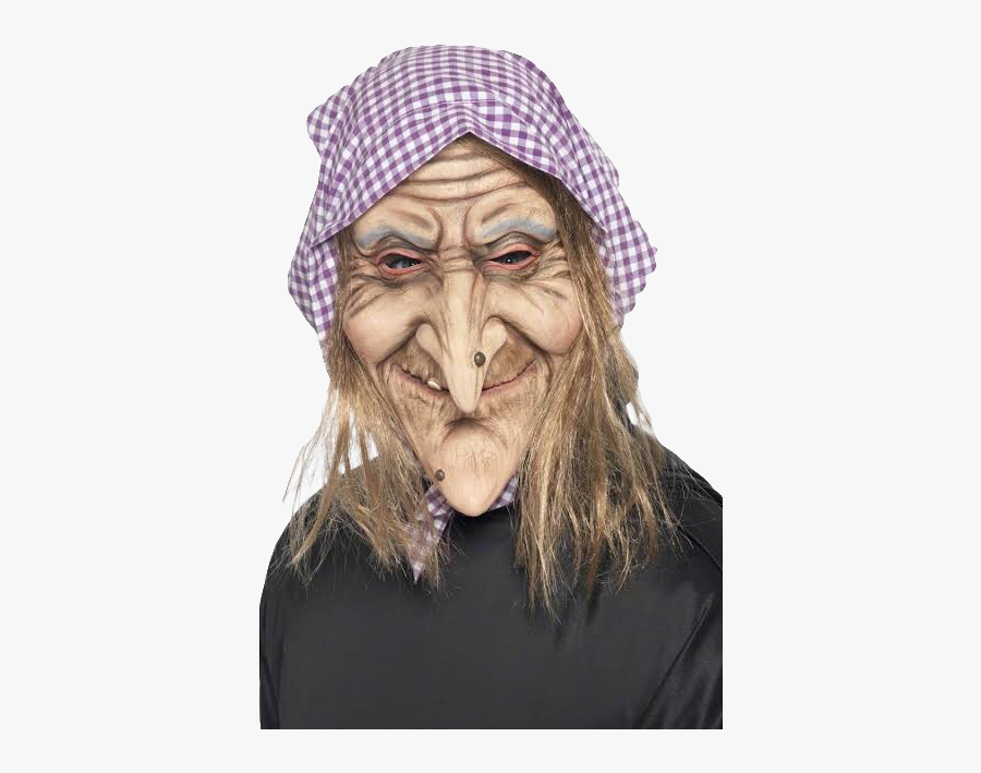 #witch #crafts #ugly #woman #old #halloween #scwitch - Hexen Maske, Transparent Clipart