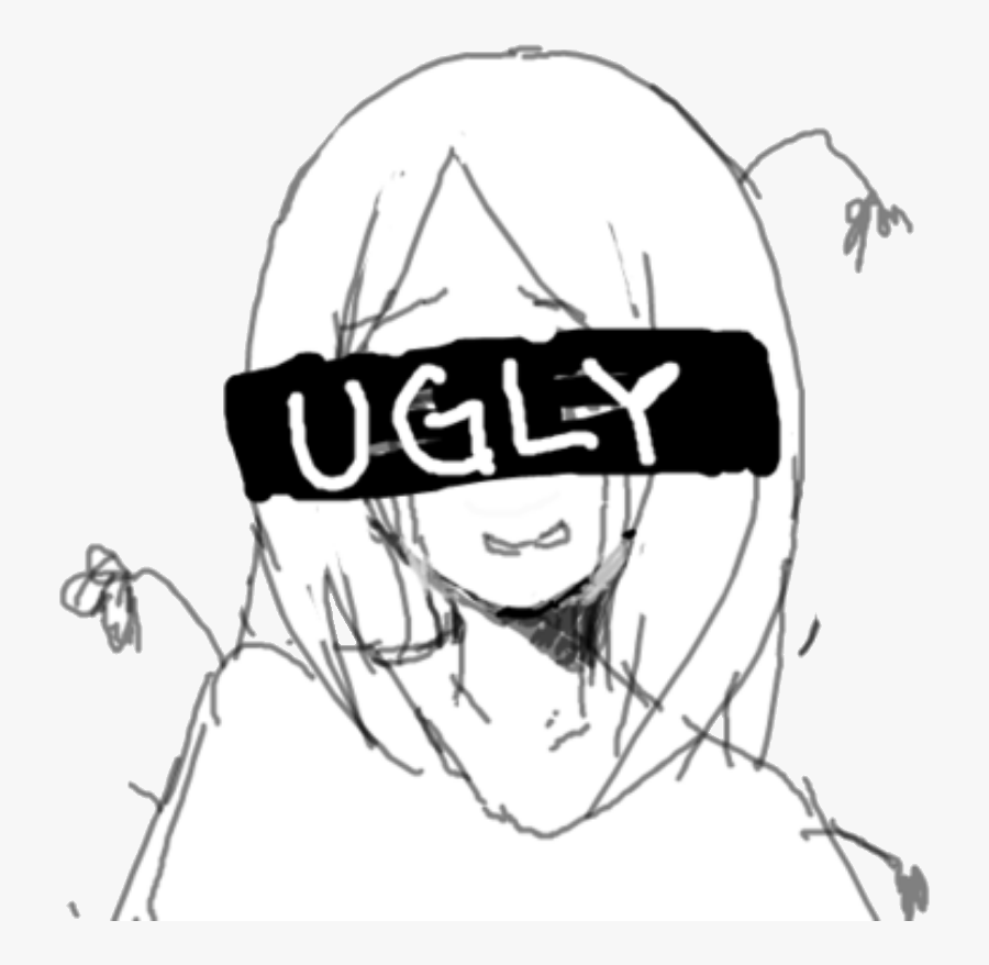 #uglygirl #animegirl #sadgirl #hatemyself #sadness - Gif Anime Png Sad, Transparent Clipart