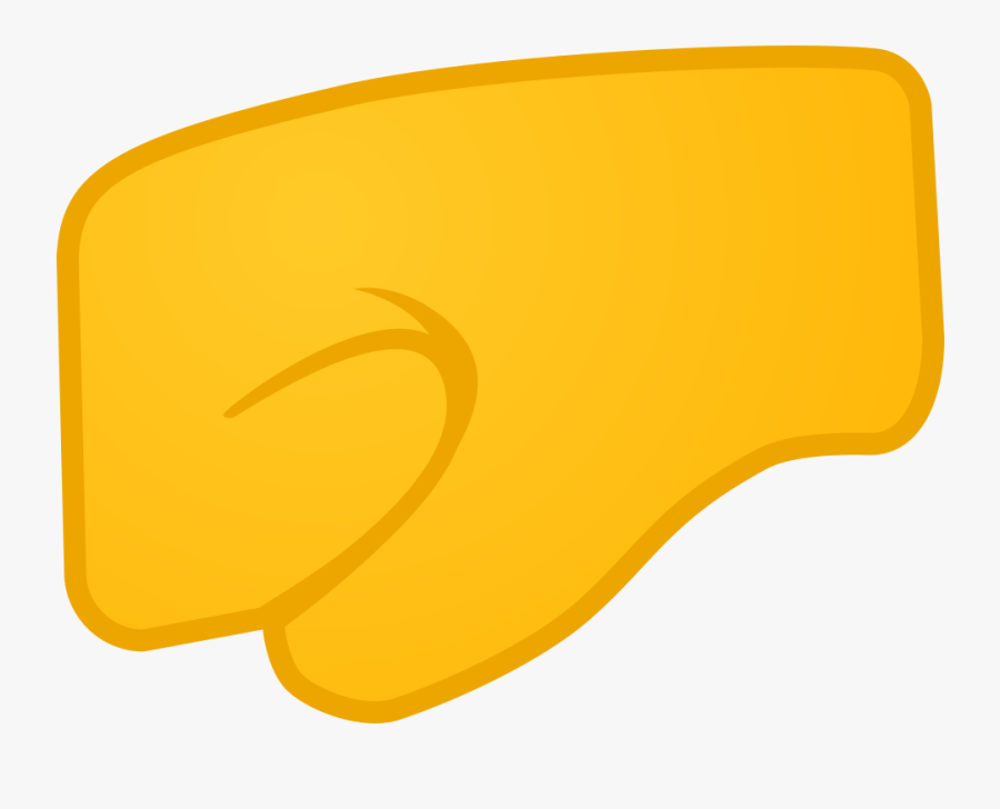Left Facing Fist Icon - Emoji Faust, Transparent Clipart