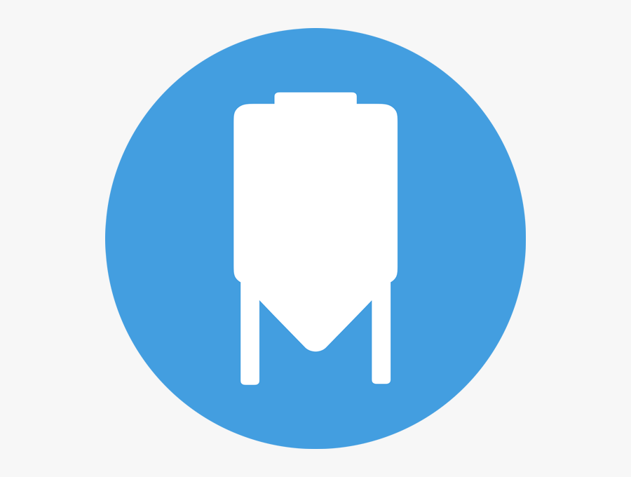 Conical Fermentation Tanks - Email Icon Round Blue, Transparent Clipart