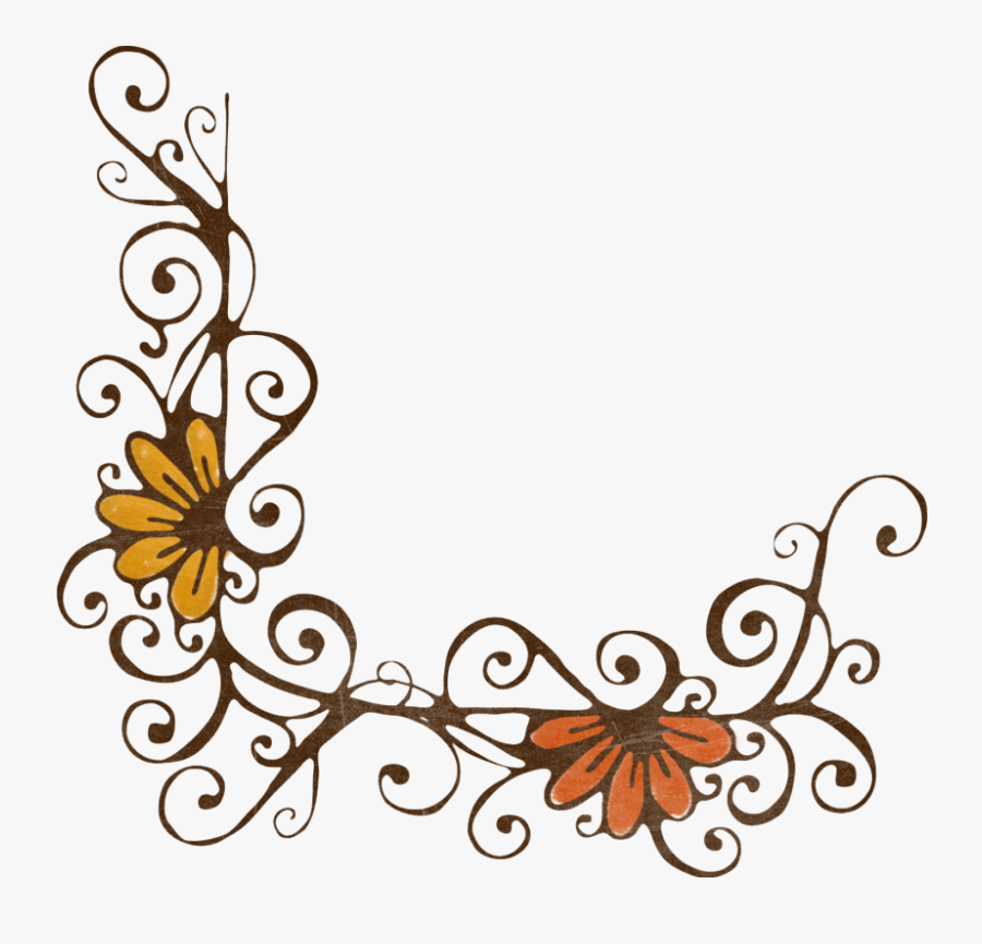 Halloween Themes, Png, Boarders, Picasa Web, Slate, - Elegant Floral Borders Design, Transparent Clipart