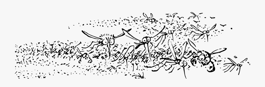 Line Art,flora,area - Swarm Clipart, Transparent Clipart