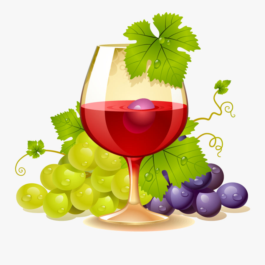 Grapes Clipart Winery - Vigne De Vin Dessin, Transparent Clipart