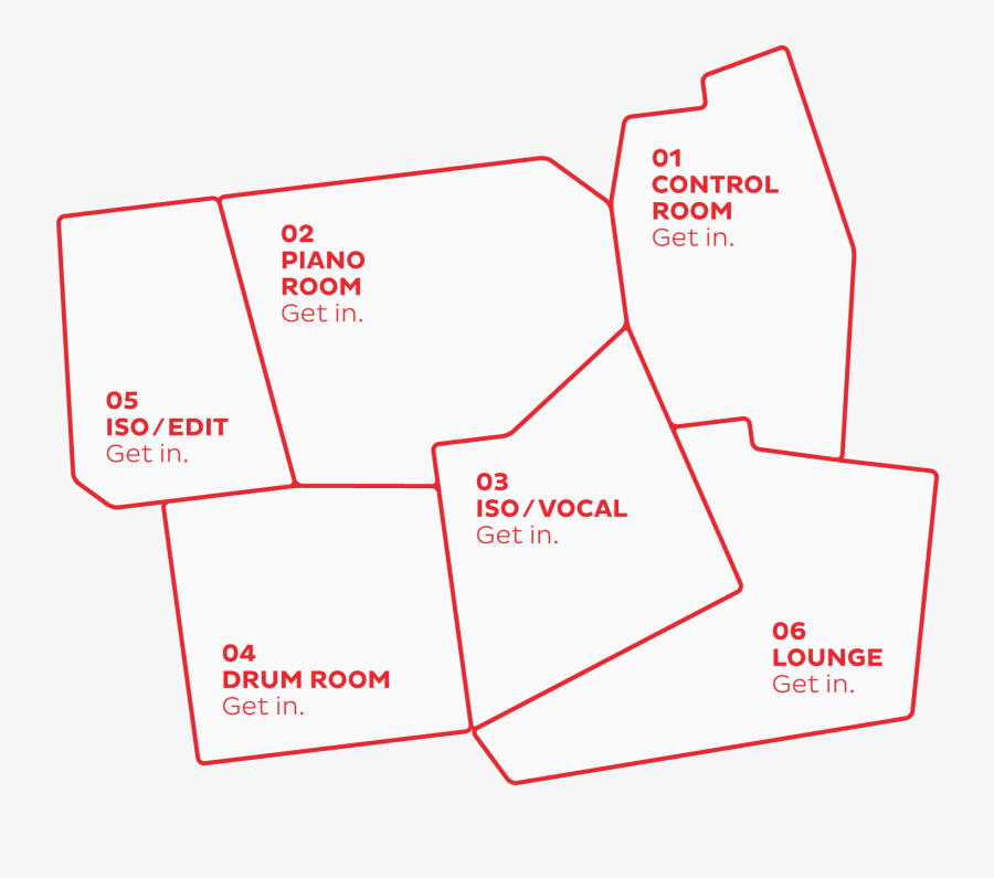 Recording Studio Gear Map, Transparent Clipart