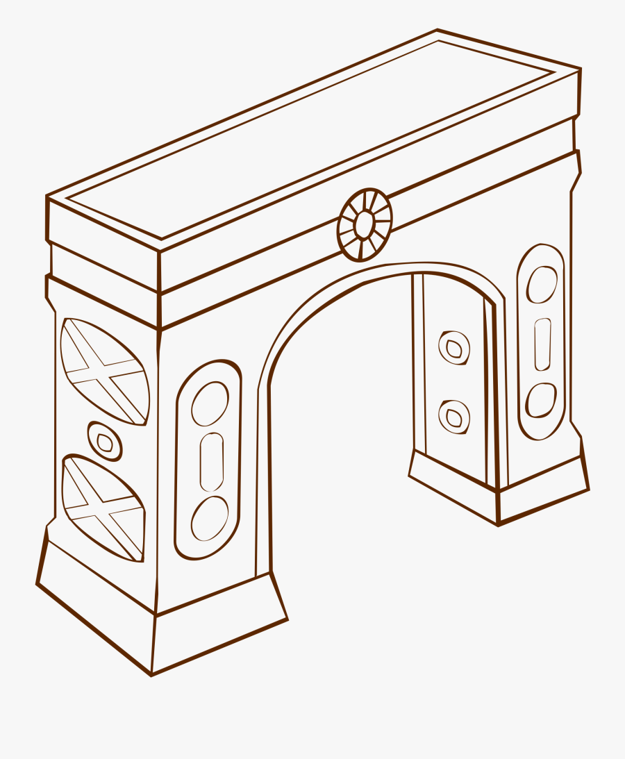 Black And White Arch Clipart - Arch Clipart, Transparent Clipart