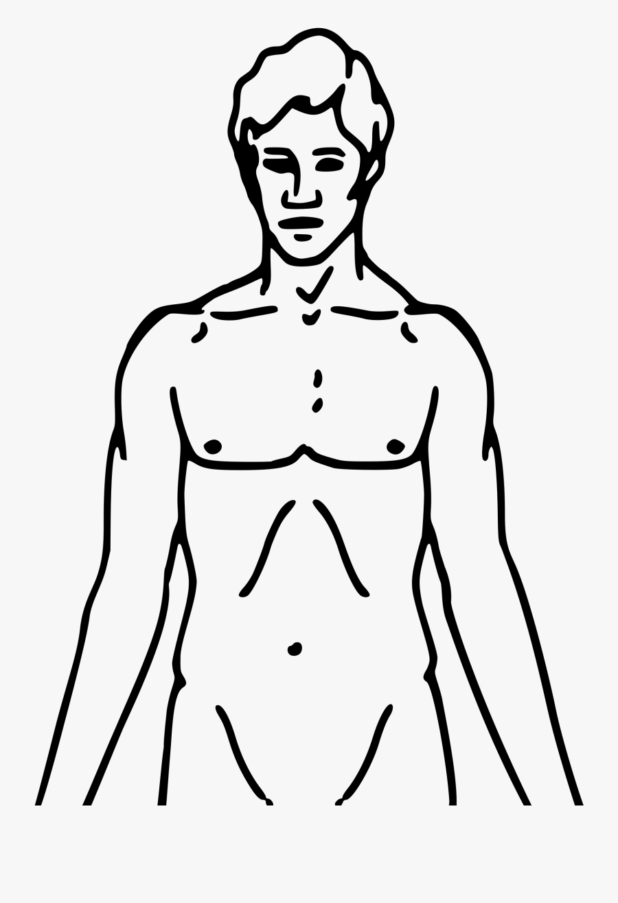 Filepioneer Plaque Man Upper Body As Diagram Template - Sample Drawing For Neuro Exam, Transparent Clipart