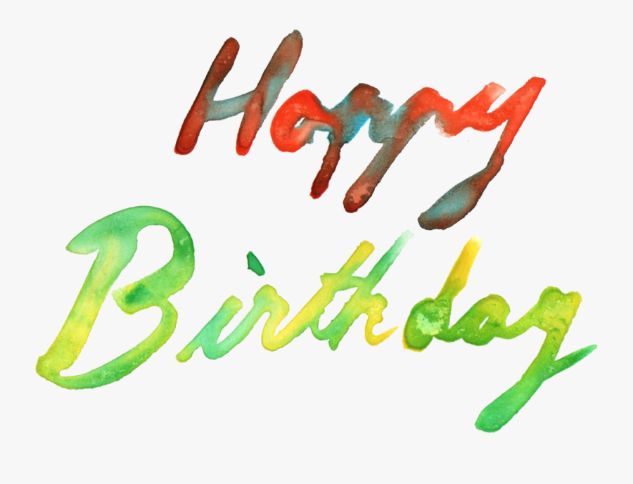 Happy Birthday No Background - Calligraphy, Transparent Clipart