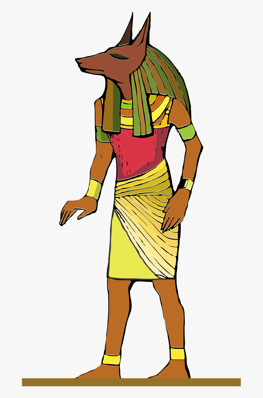 Wolf Ancient God Anubis, Transparent Clipart