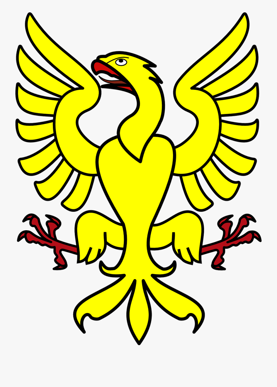 Eagle Yellow Symbol Free Photo - Aguia Amarela Png, Transparent Clipart