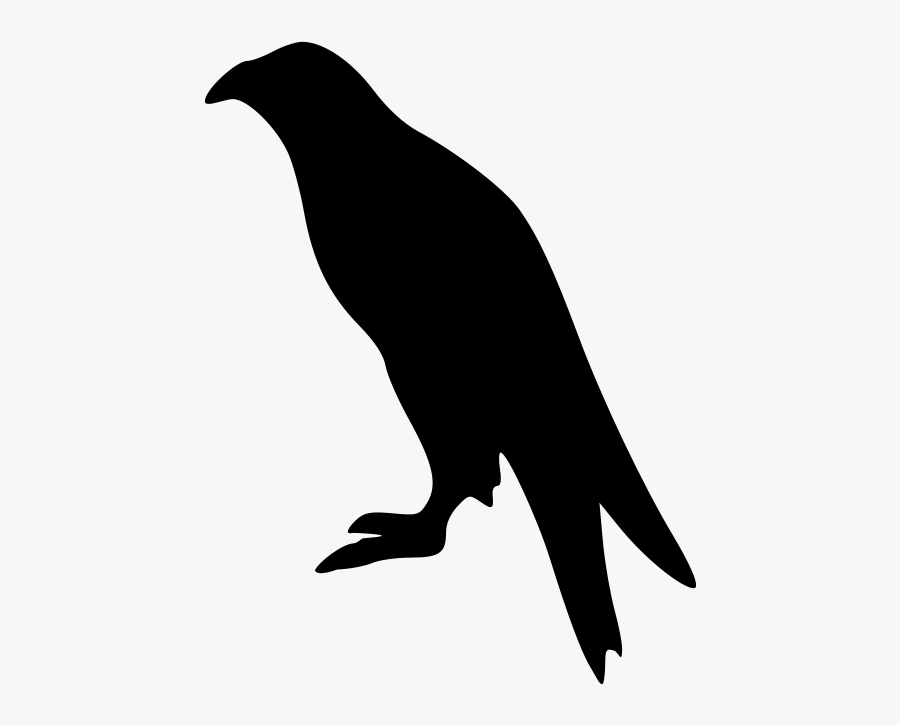 Transparent Eagle Wings Spread Clipart Black And White - Perched Eagle Silhouette, Transparent Clipart