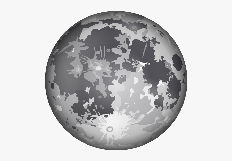 The Moon Dan Gerhards 01 Png Images - Full Moon Vector Logo, Transparent Clipart