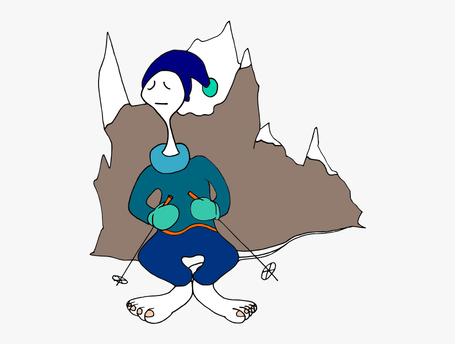 Bigfoot Skiing - Illustration, Transparent Clipart