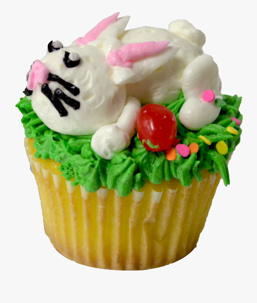 Bunny Cupcakes Abc - Easter Cake Transparent Png, Transparent Clipart