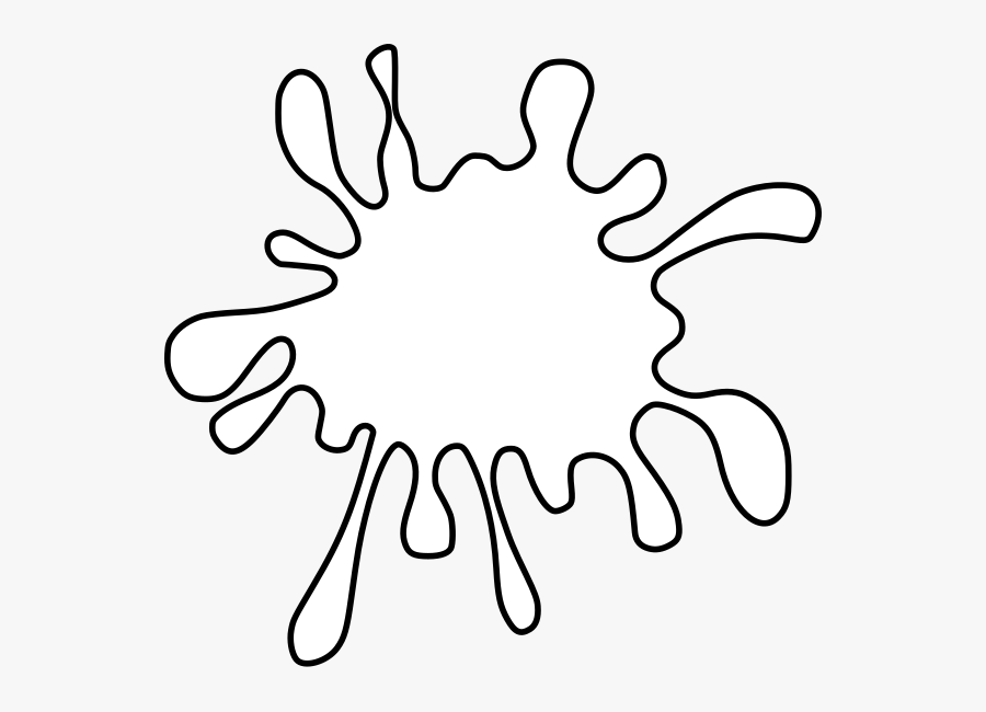 White Splash Of Paint, Transparent Clipart