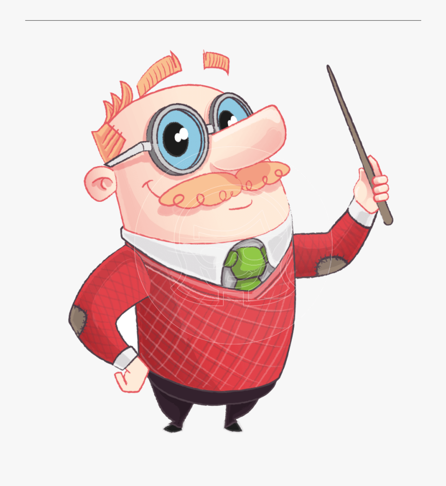Transparent Look At Teacher Clipart - Lector Cartoon, Transparent Clipart