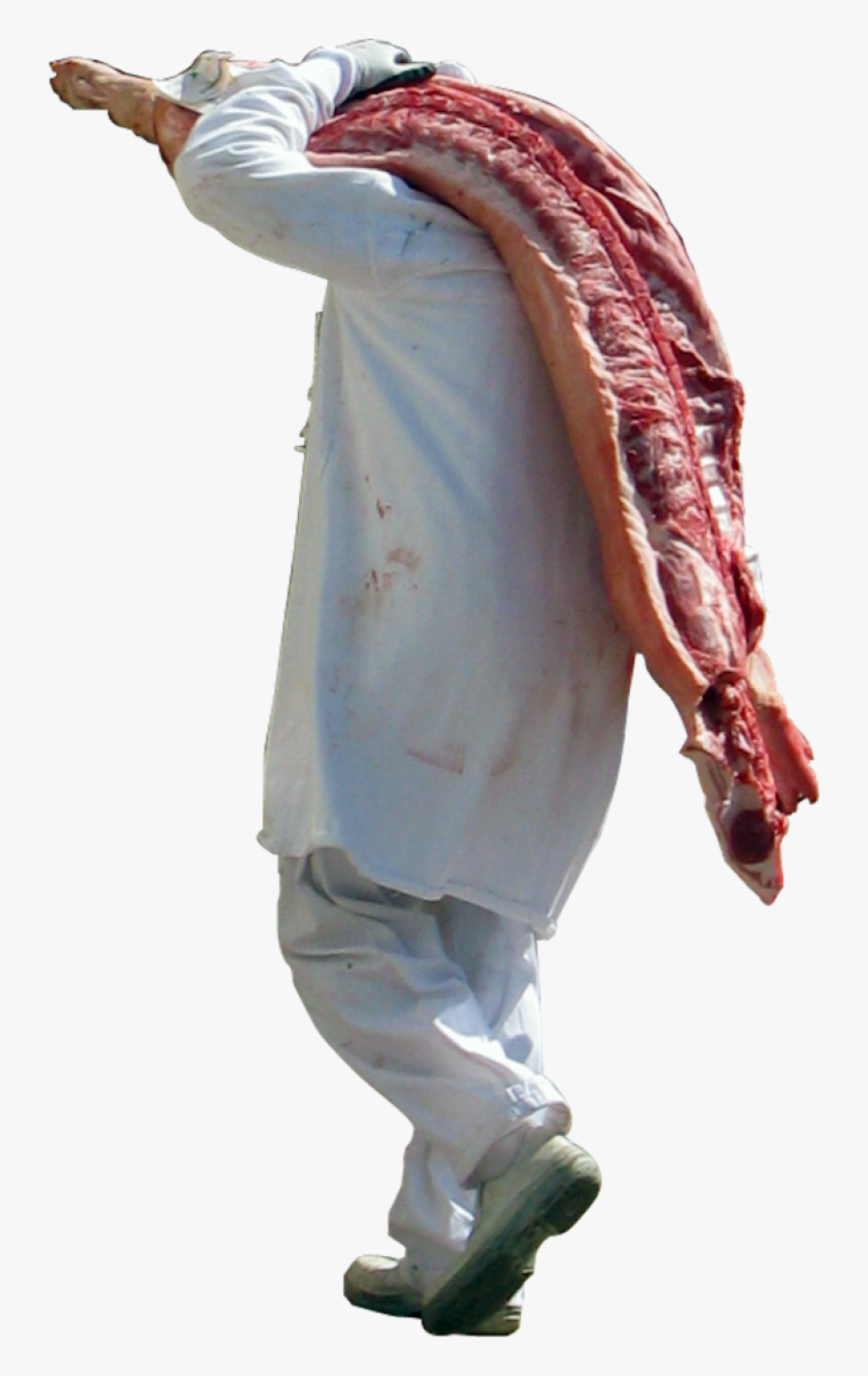 Slaugther Half A Pig Png Image - Transparent Butcher Png, Transparent Clipart