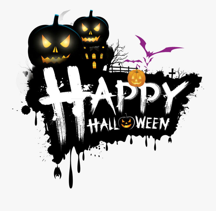 The Halloween Tree Holiday Clip Art - Transparent Happy Halloween Font, Transparent Clipart