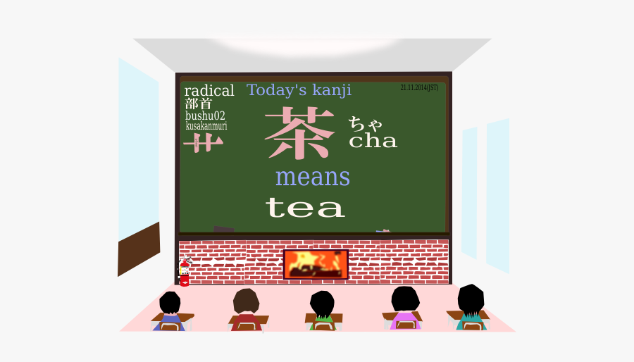 Kanji "cha - Clip Art, Transparent Clipart