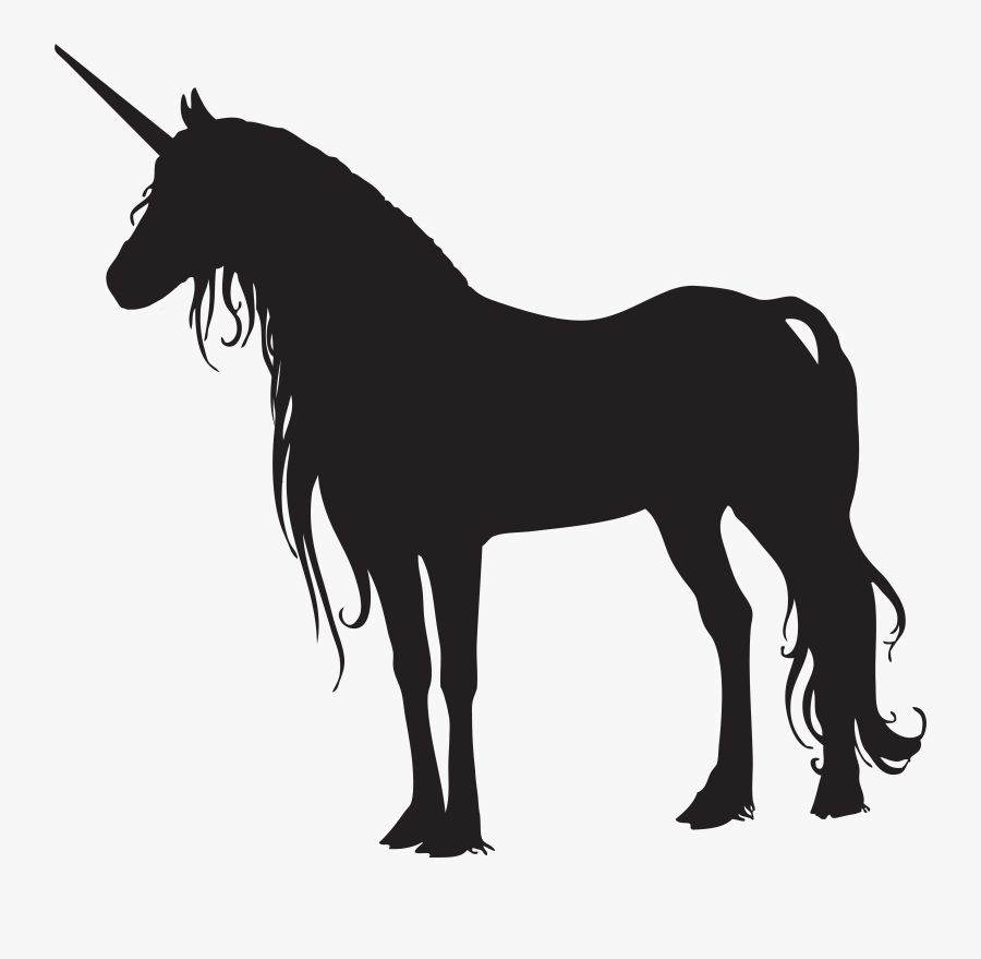 Unicorn Horses Clipart Vector Free Download Silhouette, Transparent Clipart