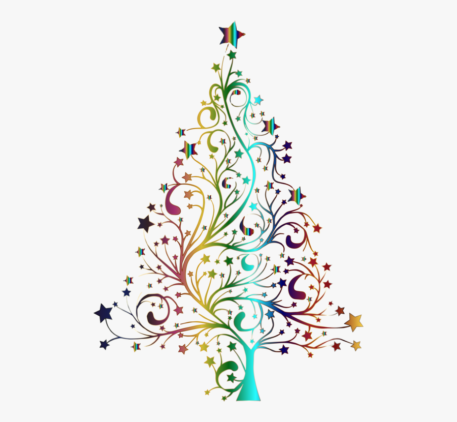 Christmas Ornament,art,conifer - Christmas Tree No Background, Transparent Clipart