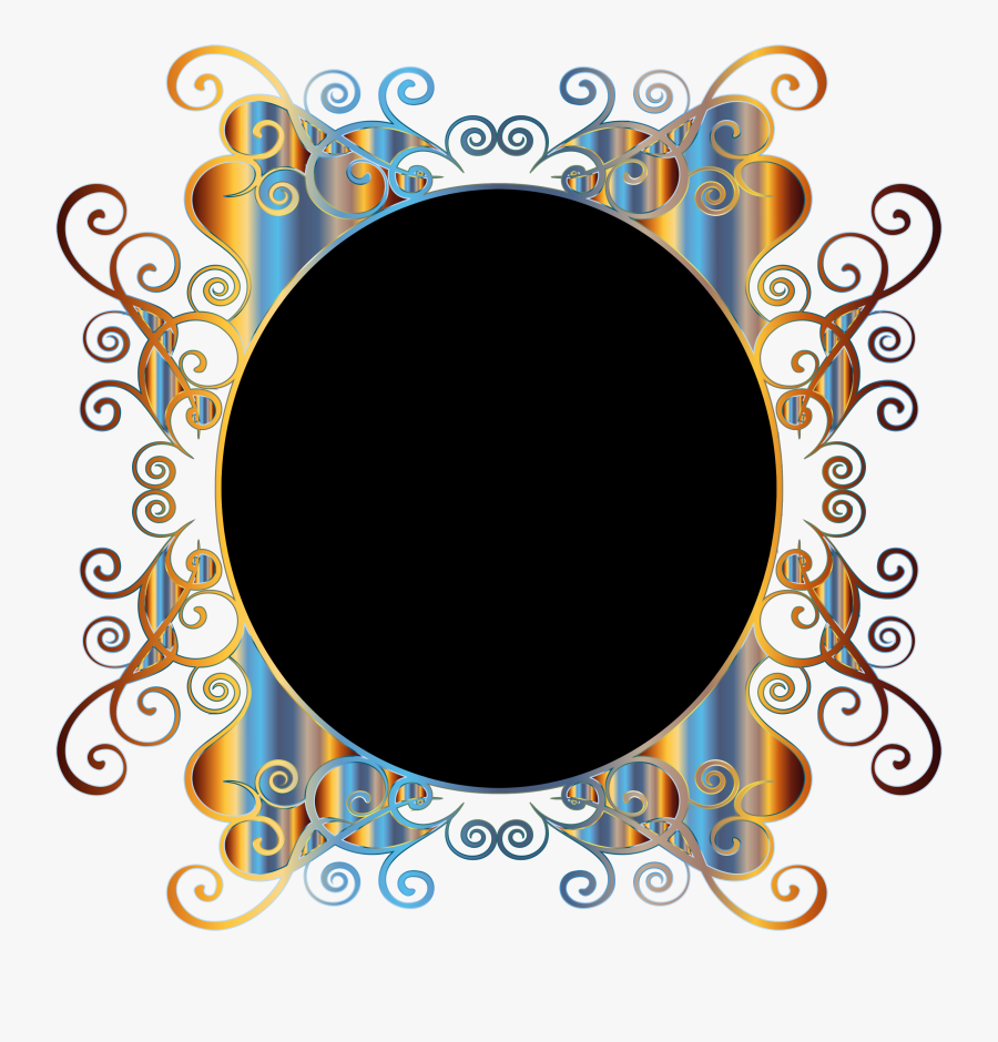 Prismatic Flourish Frame Png Clipart , Png Download - Portable Network Graphics, Transparent Clipart